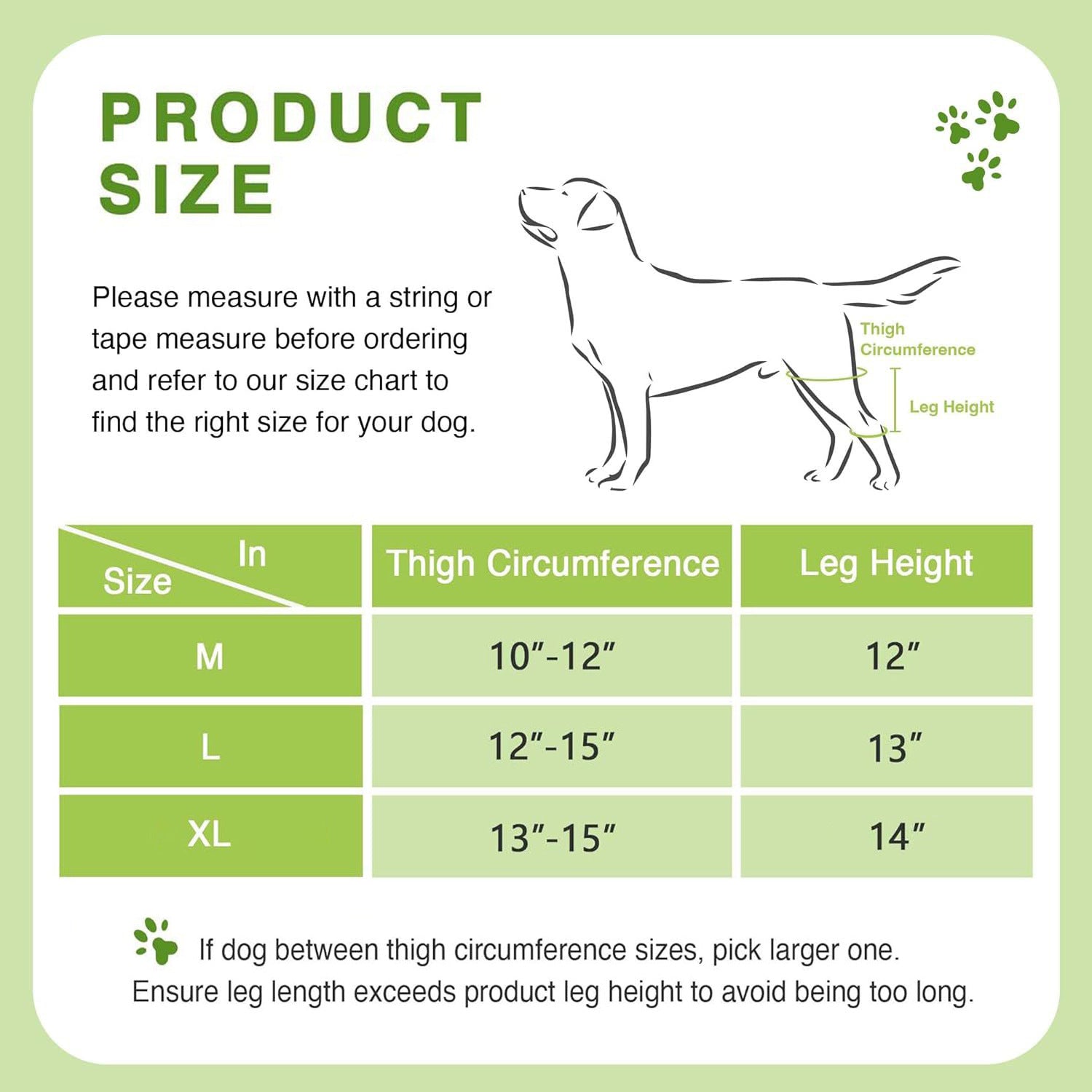 Post-operative knee support for dogs