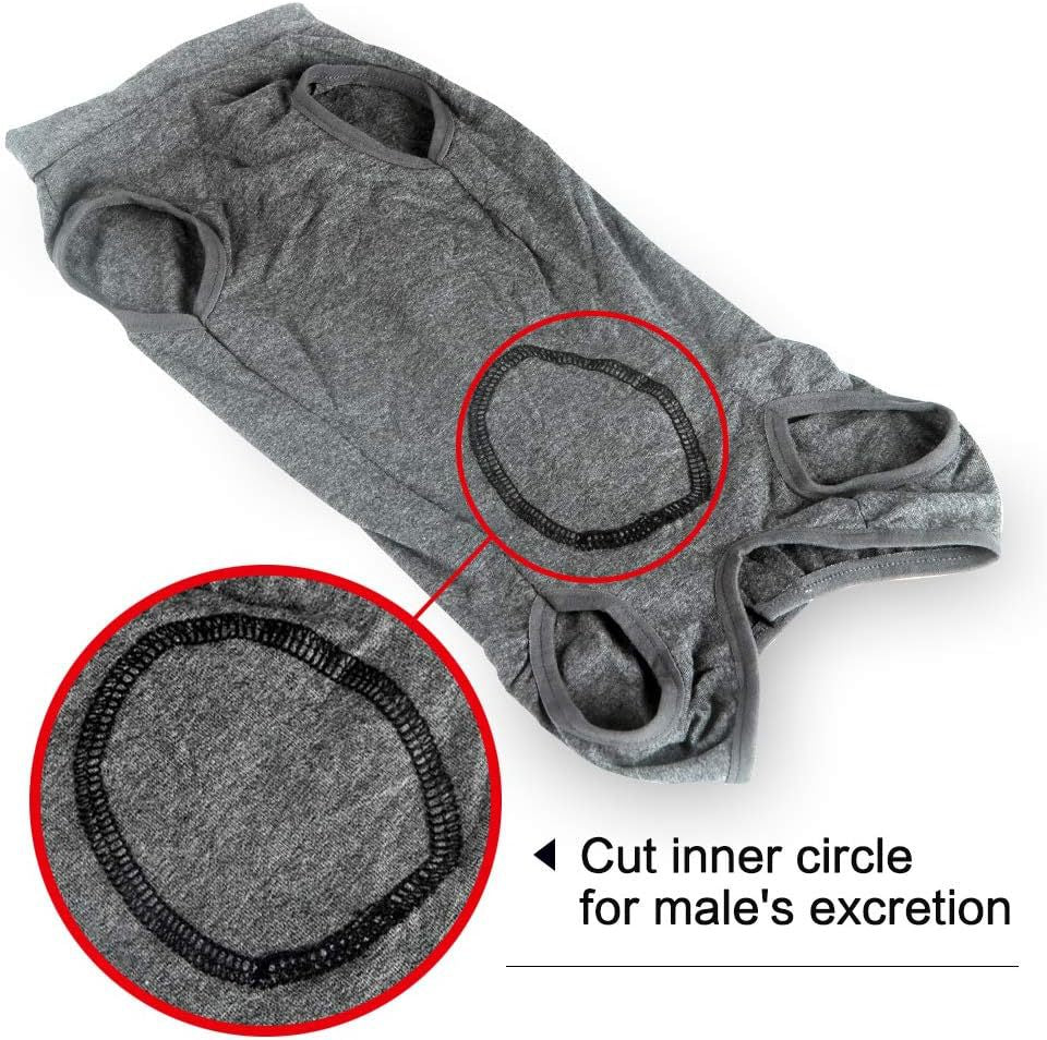 Dog post-operative wound protection clothing